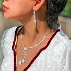 Complete your wedding look with this elegant Bridal Necklace and Earring Jewelry Set. The set is designed to add a touch of sophistication and style to your bridal ensemble, making you shine on your special day.
– This bridal a plus cubic zirconia gemstone necklace set is perfect for adding elegance to any bridal ensemble.– Made with high-quality materials, this set includes a stunning necklace and matching earrings for a complete look.– Perfect for pageant, bridal, bridesmaid, prom, quinceañer Prom Jewelry Sets, Wedding Look, Prom Jewelry, Cubic Zirconia Necklace, Cubic Zirconia Jewelry, Earring Jewelry, Stunning Necklace, Shine On, Wedding Jewelry Sets