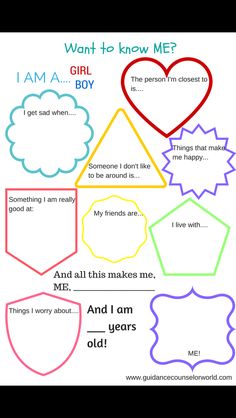 a poster with different shapes and words for children to use in their own classroom projects