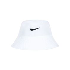 With a simple and sporty look, this kids' Nike UPF bucket hat will be adorable with any outfit. Click on this KIDS APPAREL & SHOES GUIDE to find the perfect fit and more! FEATURES One size fits most kids sized 4-7 UPF 40+ finish helps protect from the suns' UV rays 5-in. brim Built-in sweatband Gender neutralFABRIC & CARE Main body: polyester Built-in sweatband: cotton Hand wash Imported Color: White. Gender: male. Casual Adjustable Fit Bucket Hat With Short Brim, Casual Bucket Hat With Adjustable Fit And Short Brim, Casual Adjustable Bucket Sun Hat, Trendy White Bucket Hat For Outdoor, Sporty Bucket Hat For Sports, Sporty Bucket Hat With Curved Brim For Sports, White Bucket Hat For Spring Streetwear, White Wide Brim Hat For Streetwear, Summer Sports Cotton Bucket Hat