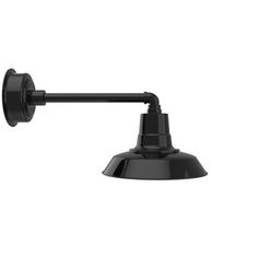 an image of a black wall light on a white background