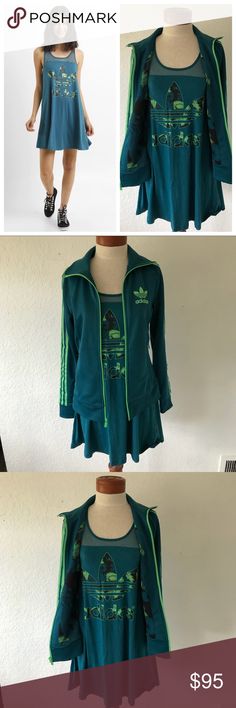 Adidas Tropical, Adidas Jackets, Matching Dresses, Adidas Jacket, Sleeveless Dress, The Dress, Open Shoulder Tops, Jackets & Coats