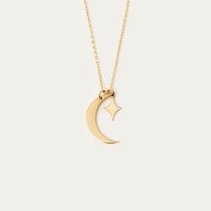 1- P R O D U C T ∙ D E S C R I P T I O N This 14K Solid Gold Moon and Star Necklace is a dainty piece, perfect for women who adore celestial designs. Its delicate, understated elegance makes it an ideal gift for a special someone. Made with 14k real gold, this dainty necklace offers lasting durability and shine. Its crescent moon and star motif symbolizes dreams, making it a meaningful piece of jewelry. 2- P R O D U C T ∙ D E T A I L S Gold material: 14K solid gold Choice of gold color: Yellow g 14k Gold Crescent Celestial Necklace, Elegant Moon Shaped Necklace With Star Charm, Elegant Moon-shaped Necklace With Star Charm, Celestial Crescent 14k Gold Necklace, Elegant 14k Gold Filled Moon-shaped Jewelry, Celestial Style 14k White Gold Necklace, Elegant 14k Gold Filled Necklace With Star Charm, Elegant 14k Gold-filled Necklace With Star Charm, Elegant Crescent Jewelry With Star Charm