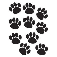 an animal paw print on a white background