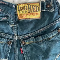 Very Rare Jean Levi’s Red Collection. Only Few Pieces All Over The World. Very Good Condition. Levi's Fitted Red Bottoms, Red Fitted Levi's Bottoms, Levi's Jeans, Levis Men, Vintage Levis, Levis Jeans, Denim Fashion, Very Rare, All Over The World