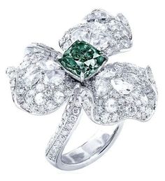 Cushion Syn Emerald Floral Design Cocktail Ring 925 Sterling Silver Party Jewel | eBay Luxury Multi-stone Rings For Party, Unique Diamond Rings For Party, Elegant White Multi-stone Diamond Ring, Elegant Multi-stone Emerald Platinum Ring, Luxury Center Stone Jewelry For Parties, Party White Diamond Ring In Sterling Silver, Elegant Multi-stone Emerald Ring In Platinum, Party Sterling Silver Diamond Ring In White, Classic White Diamond Ring For Party