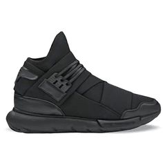 Nwt$400 Y-3 Adidas Men's Qasa Tonal Neoprene High-Top Black Sneakers Sz 9.5 "Y-3 Is A Strong Examination Of The Blend Of Sport And Style And The Tension Caused By Mixing Tradition With All That Is Modern." Yohji Yamamoto The Iconic Qasa Shoes Return With The Same Provocative Innovation As Before. The Cult-Favorites Are Reimagined With A Sophisticated Mix Of Materials And Built On A Distinctive Tubular Outsole. Elastic Straps Bring An Unconventional Edge To The Design. Elastic Straps Textile Uppe Techwear Sneakers With Boost Midsole For Streetwear, Techwear Sneakers With Boost Midsole For Sports, Modern Adidas High-top Sneakers For Streetwear, Y3 Sneakers, Sneaker Design, Black High Tops, Black Sneakers, Yohji Yamamoto, Designer Sneakers