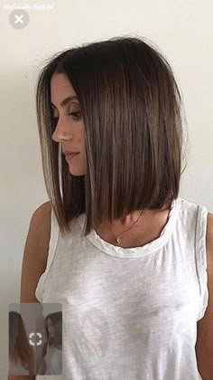 Shoulder Hairstyles, Corte Chanel, Κούρεμα Bob, Short Brown Hair, Shoulder Hair, Shoulder Length Hair Cuts, Hair Color And Cut, Hair Dye Colors, Medium Hair Cuts