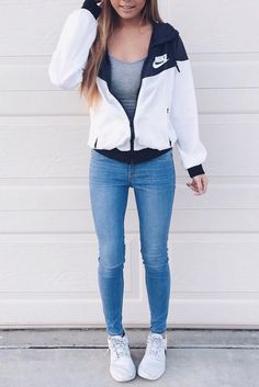 Chic Sporty Outfits, Outfits 2016, Sporty Outfits, Back To School Outfits, Air Max 1, Fashion Mode