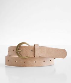 BKE Basic Belt - Brown X-Small, Women's Tan Faux leather 7/8 belt. 100% Polyurethane.. WOMEN'S BELT SIZE CONVERSION CHART Jean Size 23-24 25-26 27-28 29-30 31-32 Belt Size XS S M L XL Belt Length** 34 37 40 43 46 *Conversion sizes may vary. **Measures from end to end excluding the buckle. These are general guidelines and sizing is dependent on belt being worn at natural waistline or the hip. Apparel & Accessories Trendy Leather Belt For Fall, Adjustable Leather Belt For Spring, Leather Belt With Buckle Closure For Fall, Leather Belts For Workwear, Spring Season, Spring Leather Belts For Workwear, Spring Leather Belt With Buckle Closure, Faux Leather Belts For Fall, Shuffle Cutouts, Tan Belt