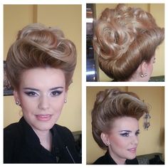 modern gibson style - had to post it Bouffant Hair Updo, Gorgeous Updos, Afro Puff Hairstyles, Vintage Hair Salons, Chandelier Cake, Hair Projects, Hair Puff, Bouffant Hair, Ball Hairstyles