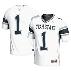 Show off your Utah State Aggies pride with this GameDay Greats Football Jersey. Made with a comfortable performance fabric and durable sublimated graphics, this jersey is easy to wear and shows everyone where your loyalties lie. Whether you're at the stadium, the office or home on your couch, this GameDay Greats Football Jersey is perfect for cheering the Utah State Aggies to victory. Aggie Football, Football Jerseys, Utah, Football, How To Wear