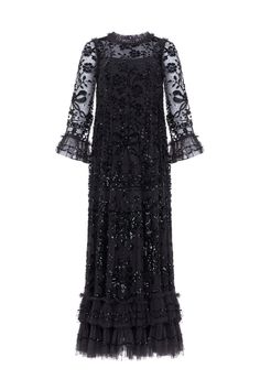 Size: 20 UK How To Style A Maxi Dress, Needle And Thread Dresses, Romantic Artwork, Design Your Own Shoes, Ballerina Dress, Gown Black, Short Gowns, Needle Thread, Feather Dress