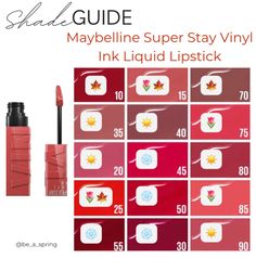 Cool Winter Color Analysis, Maybelline Vynil Ink Swatches, Cool Winter Lipstick Colors, True Autumn Color Palette Lipstick, True Winter Makeup Products, Maybelline Vinyl Ink Unrivaled, Maybelline Super Stay Vinyl Ink Swatches, Maybelline Ink Vinyl