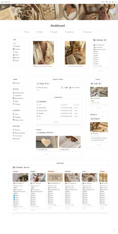 the homepage design for a furniture store, with many different items on display in it