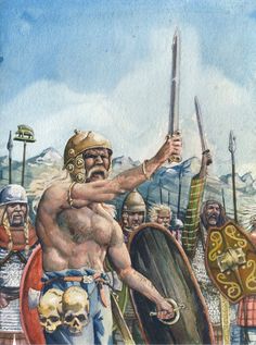 Gaul Warrior, Close Order, Ancient Ireland, Warriors Illustration, Celtic Warriors, Ancient Celts, Classical Antiquity