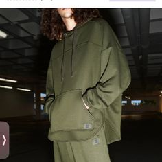 Rihanna’s Savage X Fenty Brand Olive Green Hoodie Sweatshirt 32 Inch Ptp Men’s Size Large Super Soft And High Quality Rounded Hem New With Tags Olive Green Hoodie, Essential Hoodie, Savage X Fenty, Green Hoodie, Olive Green Color, Rihanna, Hoodie Sweatshirt, Olive Green, Mens Shirts