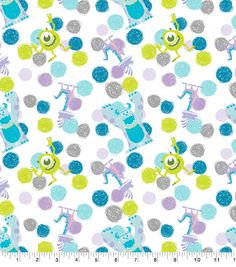 an image of a pattern with monsters and polka dot dots on white background for wallpaper