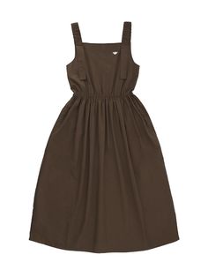 Composition : COTTON 68%, POLYESTER 30%, POLYURETHANE 2%Color : BROWN_FREECountry of Origin : CHINA Brown Daywear Dress With Pockets, Brown Workwear Dress With Pockets, Brown Cotton Midi Dress For Work, Casual Brown Cotton Dress, Pocket Dress, 2 Colours, Jumpsuit Dress, Dress Outfits, Composition