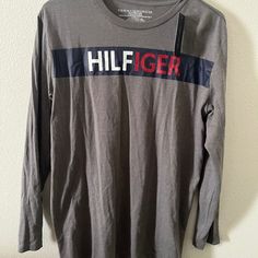 Nwt Boys Tommy Hilfiger Shirt. Tommy Hilfiger Long Sleeve Cotton T-shirt, Tommy Hilfiger Long Sleeve Casual T-shirt, Casual Long Sleeve Tommy Hilfiger T-shirt, Casual Long Sleeve T-shirt By Tommy Hilfiger, Tommy Hilfiger Letter Print Tops For Fall, Tommy Hilfiger Cotton Shirt With Letter Print, Tommy Hilfiger Long Sleeve Shirts, Tommy Hilfiger Long Sleeve, Tommy Hilfiger Shirt