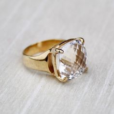 D E T A I L S - Material: 925 Sterling SilverStone: Natural CrystalThe Fit: true to US ring size Finish: Smooth and Gold Plated to a high shineS H I P P I N G & P R O D U C T I O N - My current production time is 2-6 business days, which means after those days are up, your order ships! I make everything custom to order, by hand, but I promise you it's worth the wait!R U S H - M Y - O R D E R -If you're in a rush to get your pretty new pieces, please send me a message and I'll let you know ju Your Pretty, Chalcedony Ring, Textured Ring, Citrine Ring, I Promise You, Crystal Ring, Onyx Ring, Plated Ring, Gold Plated Rings