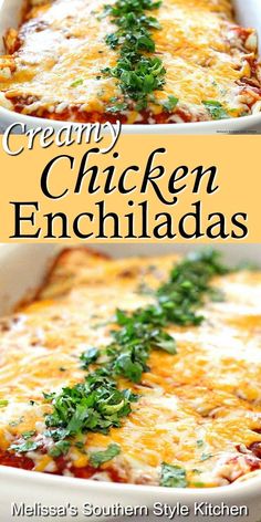 this creamy chicken enchiladas recipe is so easy to make