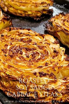 Roasted Soy Sauce Cabbage Steaks Roasted Cabbage Recipes, Cabbage Recipes Southern, Roasted Cabbage Wedges, Cabbage Recipes Healthy, Garlic Balsamic