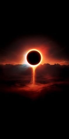 the solar eclipse as seen from space in this artist's rendering, it appears to be an object