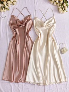 Night Dress For Women Honeymoon, Set Plus Size, Cute Sleepwear, Cute Pajama Sets, Satin Camisole, Mode Abaya, Stylish Work Attire