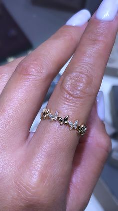 MaterialsGold, Diamonds DescriptionUp for sale we have a beautiful 14K Gold 3/4 Butterfly Diamond Ring. Specifications:-Model #: DHOD34BFLY-Metal Type: Rose, Yellow, and White Gold-Metal Purity: 14K-Gold Weight: 2.07 grams, approx. depending on ring size-Total Diamond Weight: 0.13 carats approx.-Color: F-G-Clarity: SI Brief Overview:-Free Sizing W/ Purchase-14 Day Return Policy-Conflict Free Diamonds-Satisfaction GuaranteeSatisfaction Guarantee:David's House of Diamonds is dedicated to bring you Luxury Diamond Butterfly Ring In Yellow Gold, Luxury Yellow Gold Diamond Butterfly Ring, Luxury Yellow Gold Butterfly Ring For Wedding, Luxury 14k Gold Butterfly Ring For Anniversary, Elegant Gold Diamond Butterfly Ring, Butterfly Diamond Ring, Small Butterflies, Ring Color, Rose Yellow