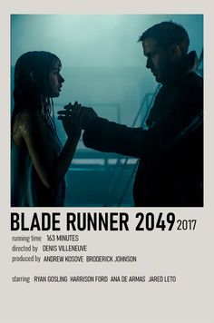 a movie poster for blade runner with the caption blade runner 2099 - 2077