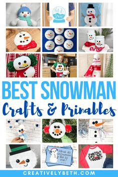 the best snowman crafts and printables for kids