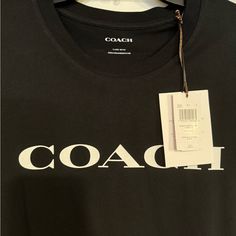 Xl Coach T-Shirt New With Tags. Coach Cotton Crew Neck Tops, Casual Coach Crew Neck Tops, Casual Cotton Coach Tops, Coach Shirts, Man Shop, Mens Shirts, Tags, T Shirt, Color