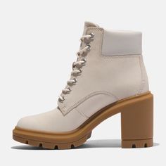 Boots For Women Outfits, Cute Boots For Women, Timberland Heel Boots, Timberland Shoes Women, Timberland Heels, Timberland Boot, Plastic Heels, Heel Boot, Timberlands Shoes