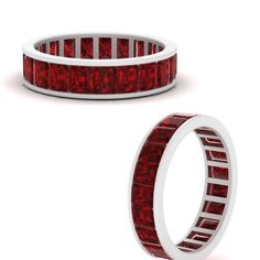 a red ring with white stripes on the inside and outside, set against a white background