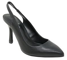 An elegant tapered heel combines with a relaxed slingback profile to create a look that pairs equally well with jeans, dresses, and skirts. From Charles by Charles David. Charles David, Fashion Shoes, To Create, Loafers, Heels, Dresses, Black