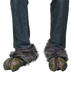 These Grey Hooves fit over the shoe and incorporate 1-inch elastic straps for securement. Foam inserts prevent feet from collapsing. Natural latex fronts and synthetic faux fur backs. Hand-poured, painted and assembled in the USA. Copyright BYBY. Bunny Paws, Fur Costume, Bunny Mask, Cotton Gloves, Paws And Claws, Halloween Costumes College, White Faux Fur, White Fur, Shoe Covers