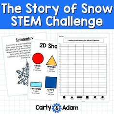 Snowflakes Science, Winter Stem Activities, 2d Shapes, Student Created, Science Lessons, Stem Activities, Life Cycles, Student Learning, 2nd Grade