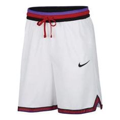 Nike Contrasting Colors Side Sports Basketball Shorts White AT3151-102 (Men's) Shorts White, Sports Basketball, Basketball Shorts, Nike Shorts, Contrasting Colors, White Shorts, Siding, Basketball, Nike