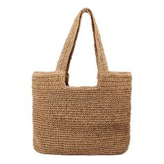 PRICES MAY VARY. Material: Beach bag made of high quality Straw, lightweight. Polyester Lining with Zipper closure. Size: 24.4''*15.74''(H*L),strap height:11.02''(This is the measurement without putting anything in the handbag.Please consider the straw tote bag size before your order). Large Capacity: The straw bag is big enough to hold ipad, wallet, A4 magazine, cellphones, folding umbrella, sunglasses, slippers, cosmetics and so on. A small compartment inside can put cards, cash and other smal Lightweight Crochet Bag For Daily Use, Lightweight Rectangular Crochet Bag For Daily Use, Lightweight Beige Rectangular Beach Bag, Everyday Woven Shoulder Bag For Vacation, Woven Shoulder Bag For Everyday Vacation Use, Rectangular Large Capacity Beach Bag For Beach Season, Large Rectangular Beach Bag For Beach Season, Lightweight Beige Rectangular Shoulder Bag, Packable Beige Shoulder Bag For Summer