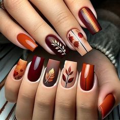 #FallNailMagic #BurgundyBliss #GoldenLeafAccents #AutumnNailArt #BurntOrangeGradient #DeepPlumDreams #GoldenSpecksFall #OliveGreenMatte #GoldenVineNails #FallForGreen #PumpkinCreamNails #CopperAccentLove #SwirlPatternsFall #NailTrendAutumn #FallColorPalette #GoldenFallTouches #ChicAutumnNails #FallFoliageNails #AutumnGlowMani #Fallnails #Nailsinspo #Fallnailinspo #Autumnails #Octobernails #cutenails #trendingnails #nailtrend #fallnailtrend #nailstyles #stylishnails Oct Nails, Unique Fall Nails, Nail Design Gold, Artistic Patterns, African Turban, Nails Arts