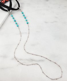 "This 28-inch face mask chain is made with ten 6mm round blue howlite beads which we've wired onto antiqued silver cable chain. The ends of the chain easily attach to your face mask straps with large teardrop lobster clasps. Thank you for looking. BONUS: On Gemsicles, every face mask or facemask chain purchase comes with a FREE individually sealed disposable face mask. Click here to see all of the Gemsicles face masks and chains >> https://www.etsy.com/shop/Gemsicles?ref=simple-shop-header Disposable Face Mask, Blue Howlite, Mask Strap, Mask Chain, Organza Bags, Cable Chain, Face Masks, Jewelry Gift, Hand Stamped