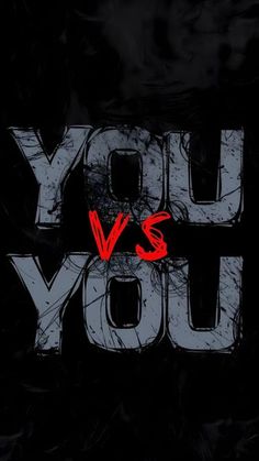 the words you vs you are red and black