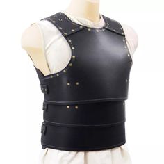 Medieval Warrior PU Leather Chest Armor Halloween Cosplay Costume Vest | eBay Leather Chest Armor, Waist Armor, Halloween Gala, Armor Breastplate, Steampunk Armor, Chest Armor, Armor Vest, Gala Party, Collectible Knives