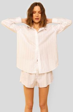 Button up or layer up. The Peri Shirt is a twist on your everyday oversized button down. Accented with a striped detailing and pairs well with the matching Marissa Shorts or any Whimsy Jean.  Oversized Striped Detailing Boxy Fit For best results, eco-friendly dry cleaning is ideal. The second best option is to hand wash cold and line dry. Shopping Stores, Second Best, Sustainable Clothing, Lifestyle Brands, Fabric Care, The Row, Top Shirt, Button Up, Two By Two