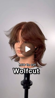 Medium Jellyfish Haircut, How To Cut A Short Wolf Cut, How To Jellyfish Haircut, Wolfcut For Medium Hair, Wolfcut In A Ponytail, Wolfcut Haircut Medium, Wolfette Haircut, Style Wolfcut Hair, Wolfcut Thick Hair