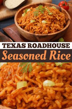 this is an image of texas roadhouse seasoned rice