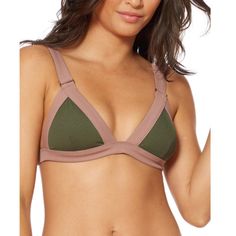 New With Tags! Dolce Vita Banded Triangle Top In Army & Clay, Size Small. Moderate To Skimpy Coverage. Strong Support With Thick Straps And Adjustable Straps (Shoulders And Waist). Removable Padding. 85% Nylon, 15% Spandex. Retails For $78! Triangle Top, Green Cream, Crochet Bikini, Womens Swim, Color Patterns, Second Hand, Band, Cream, Women Shopping