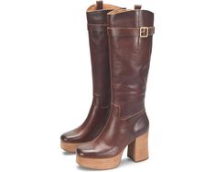 Kork-Ease Becky Calf Length Boots, Tan Woman, Wrap Heels, Soft Hands, Soft Hand, Pull Tab, Product Reviews, Soft Fabric, Leather Boots