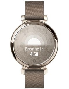 a watch with the words breathe in front of it