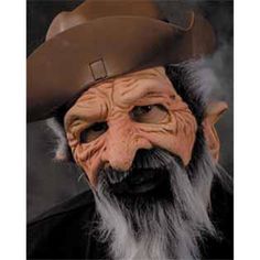 Pops Mask - Moving Mouth Mask Wild West Ghost Town, Beard Halloween Costumes, Halloween Beard, Wild West Theme, Tshirt Drawing, Halloween Costumes For Men, Wild West Cowboys, Costumes For Men, Men With Beards